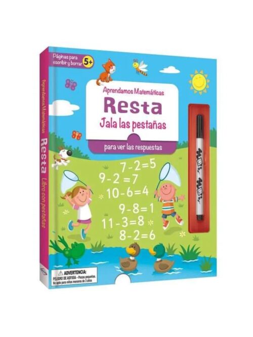 Resta. Jala las pestañas