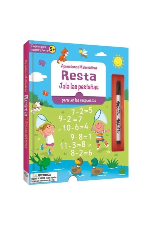 Resta. Jala las pestañas